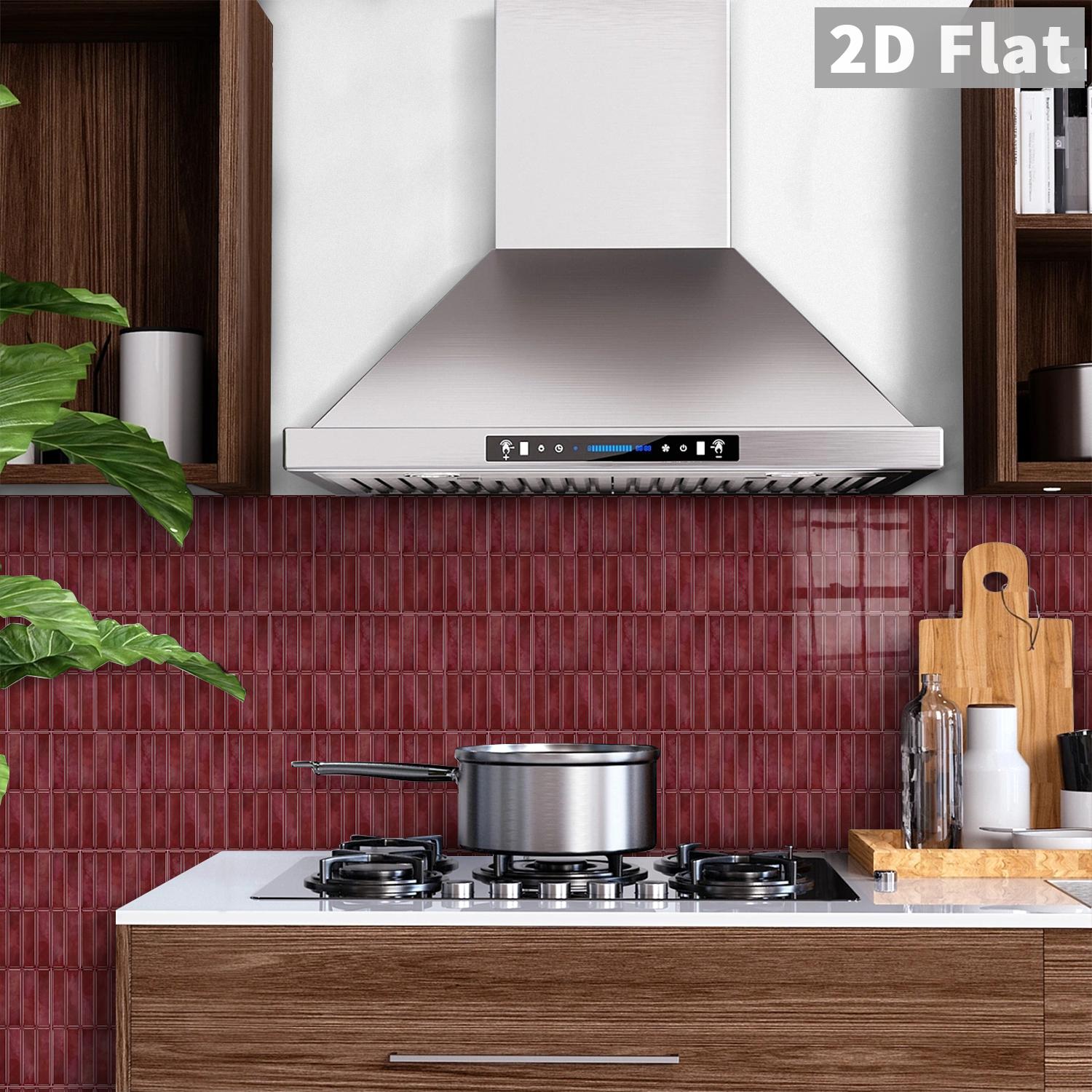 Home Bathroom Tiles Design - 14 stuks zelfklevende tegelwandstickers, klassiek gestreept