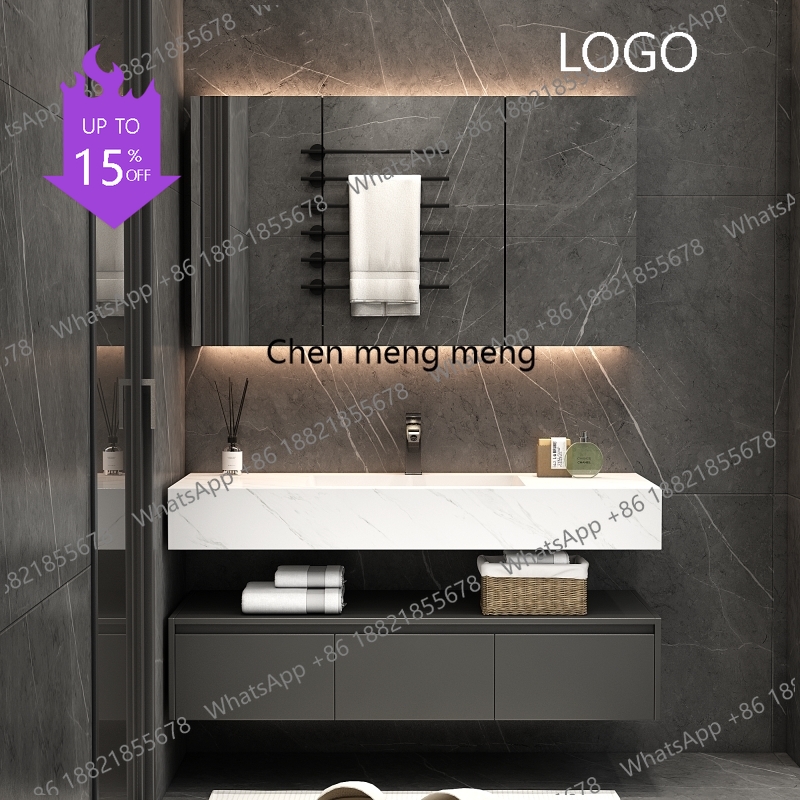 Home Bathroom Vanity Combo - D80 Witte huidverzorging Badkamerkast Parfumopslag Spiegel