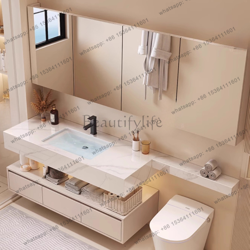 Home Bathroom Vanity Combo - LJYPartitions Toilet Badkamerkast Wandplanken Dressoirs Gootsteen