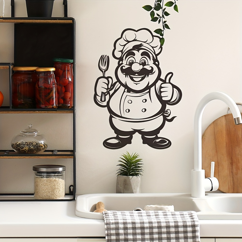 Home Bathroom Tiles Design - Een speels chef-kokontwerp met een duim