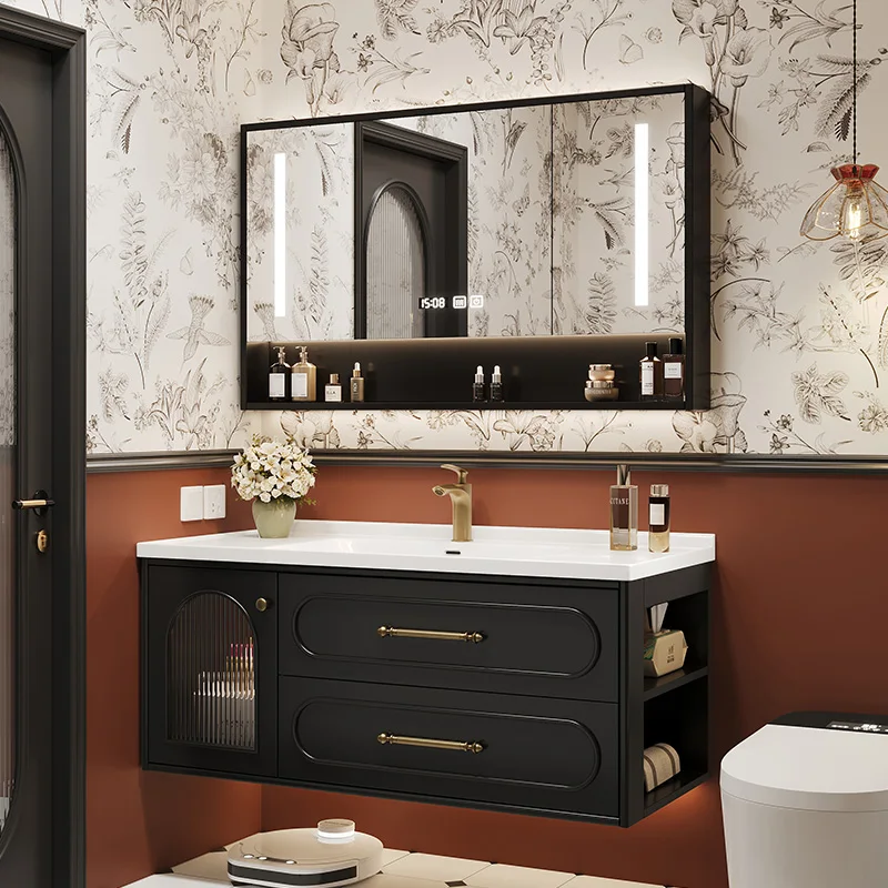 Home Bathroom Vanity Combo - Franse luxe badkamerkasten keramiek wastafel vintage