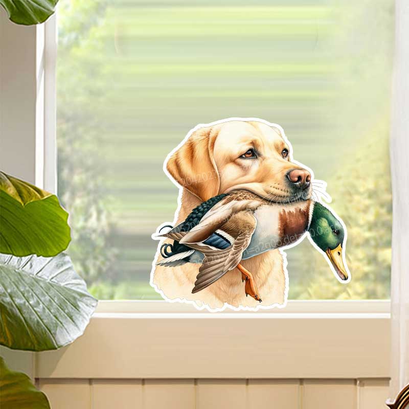 Home Bathroom Tiles - Grappige Gele Labrador Retriever Duckhound Toilet