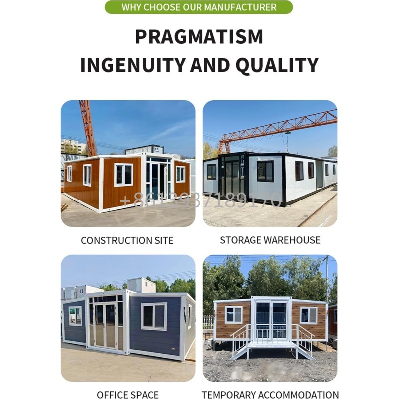 Tiny Home Bathroom Kitchen - Uitbreidbare Prefab Containerwoning 20ft 40ft Tiny