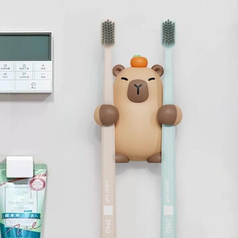 Home Essentials Bathroom Rack - Familiebadkamer Essentieel Cartoon Tandenborstelrek met Capibara-vorm