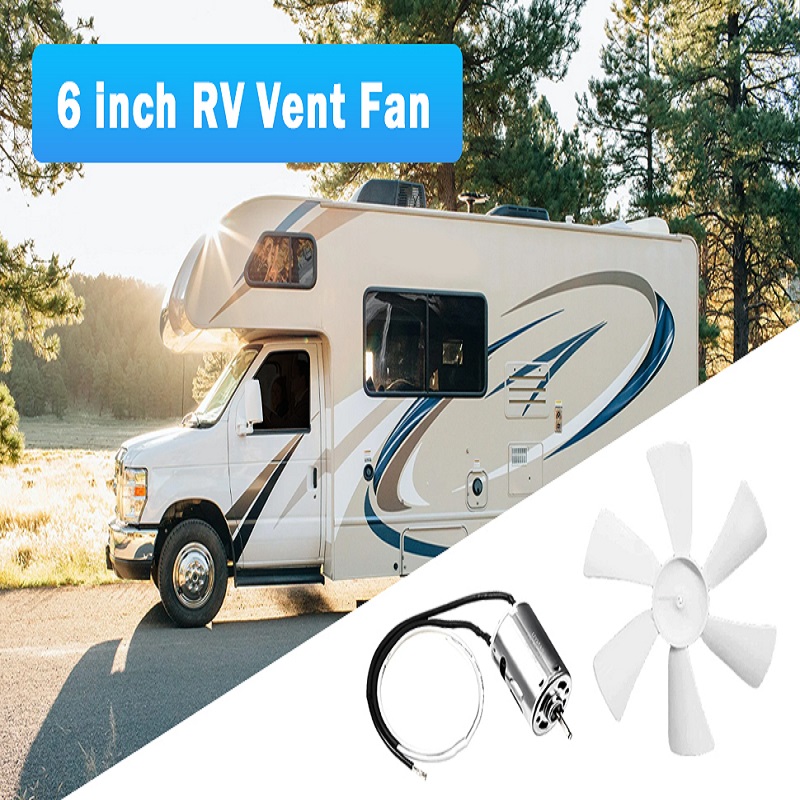 Home Bathroom Vent Fans - RV Uitlaat Wit Ventilatorblad met 12V