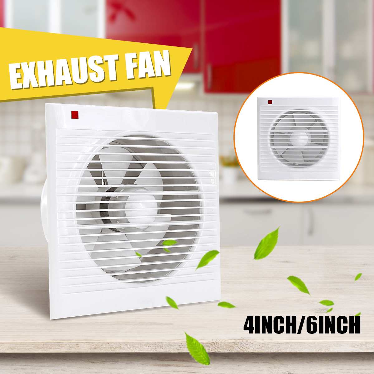 Home Bathroom Vent Fans - 4 Inch 6 Inch 8 Inch