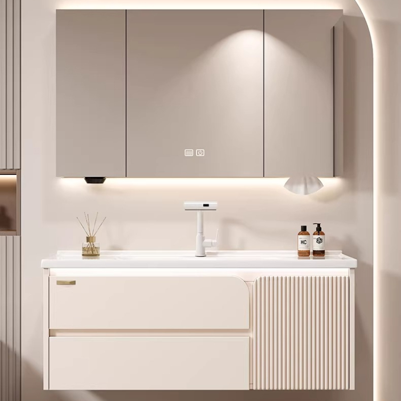 Home Bathroom Vanity Combo - # Badkamermeubelset met geïntegreerde keramische wastafel,