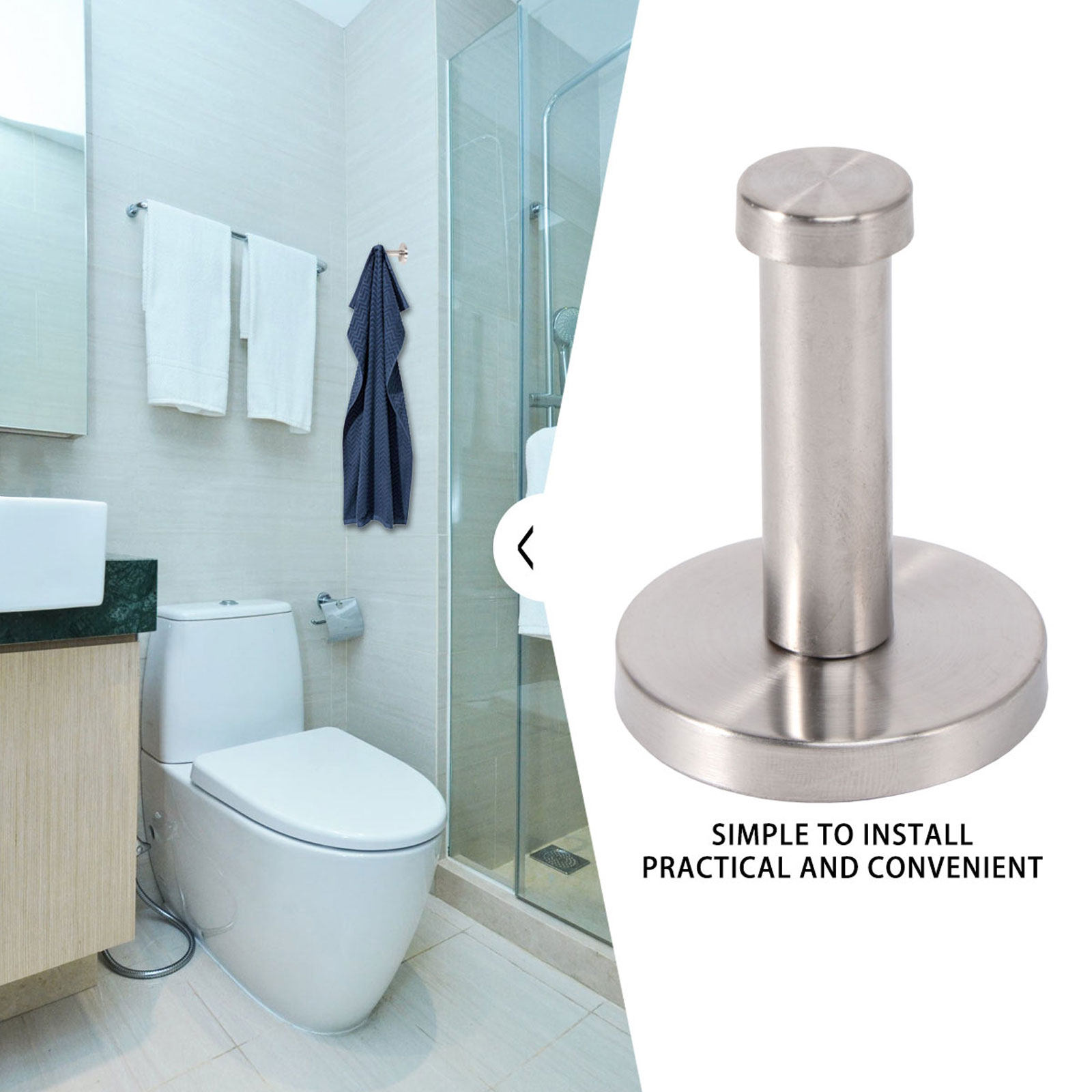 6 stuks metalen haken roestvri - Home Bathroom Towels recensie en prijs