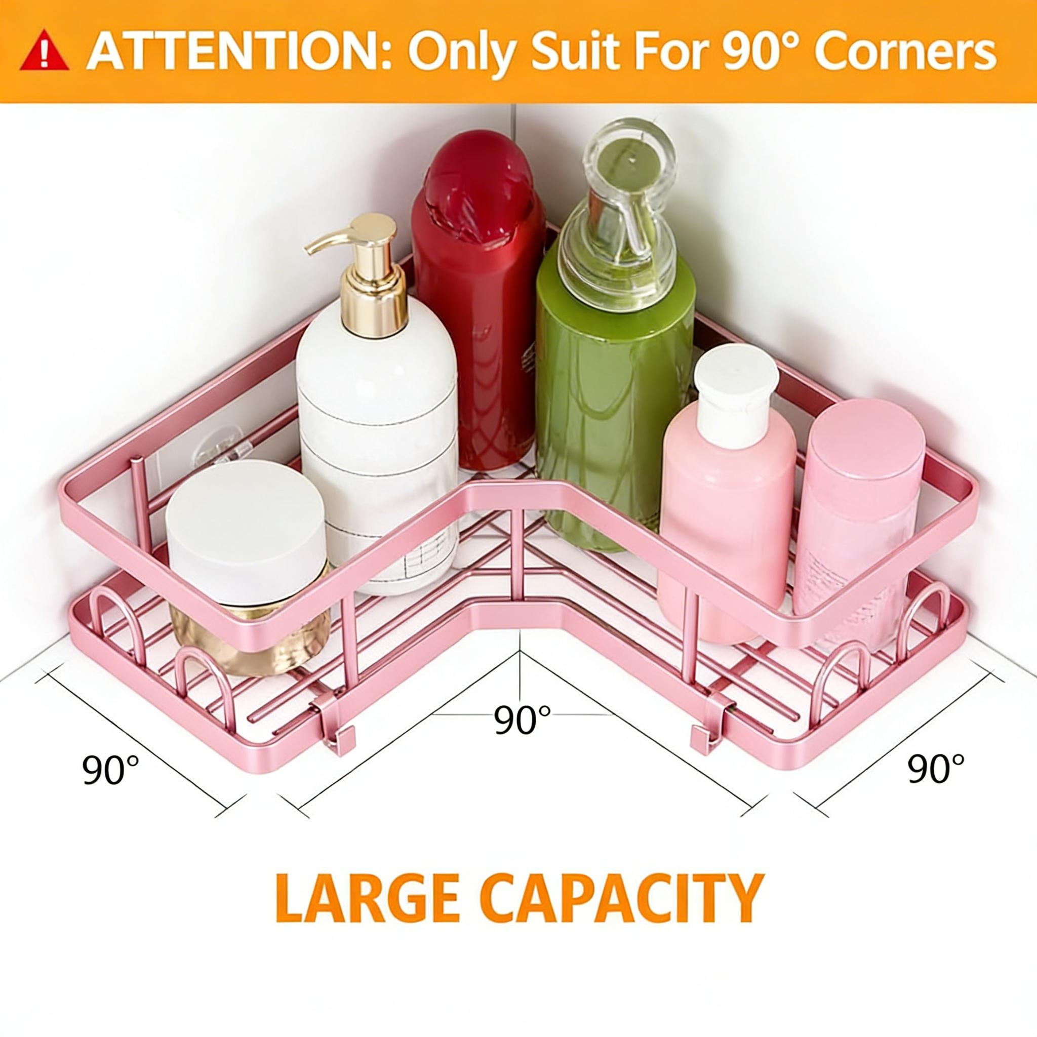 5-delige minimalistische roze  - Home Essentials Bathroom Rack recensie en prijs