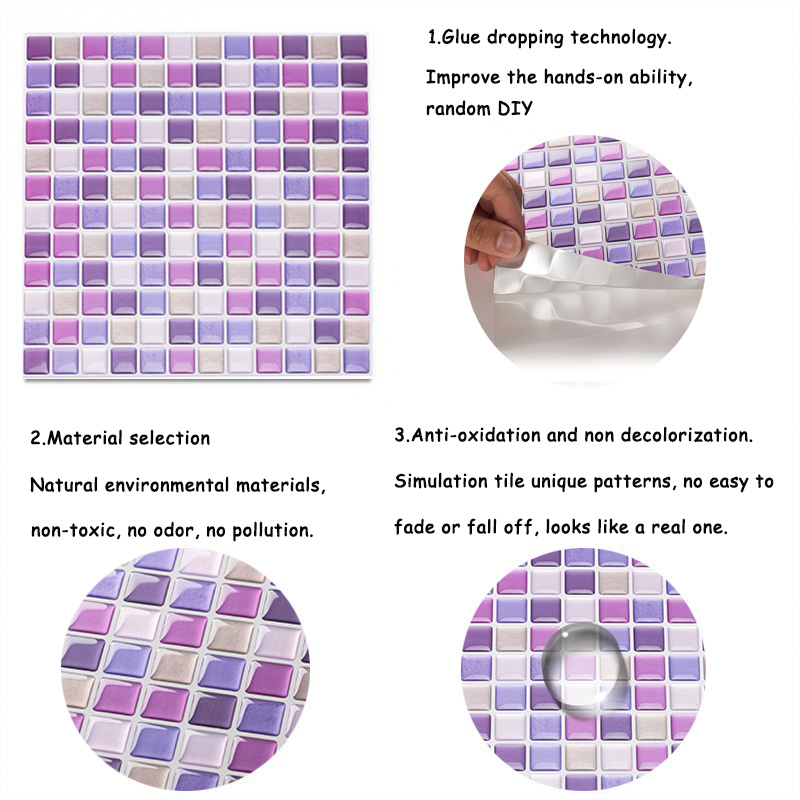 3D Mozaïek Muurschildering Teg - Home Bathroom Tiles Design recensie en prijs