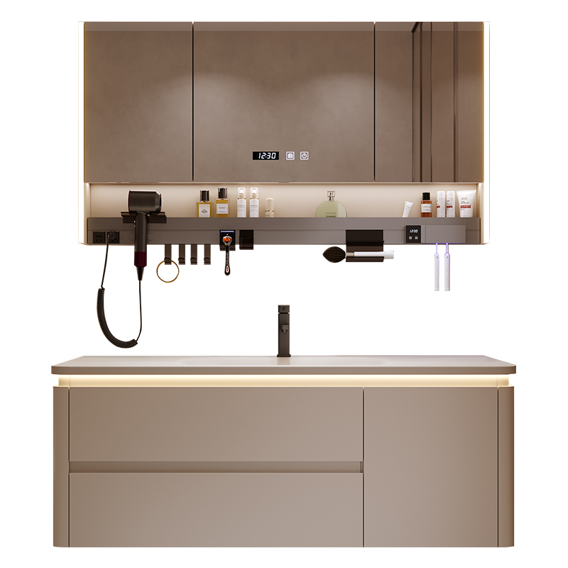 Moderne eenvoudige badkamerkas - Home Bathroom Vanity Combo recensie en prijs