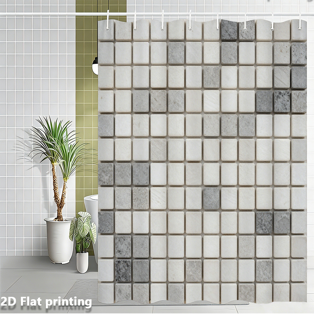 Grote Subway Tile Print Douche - Home Bathroom Tiles Design recensie en prijs