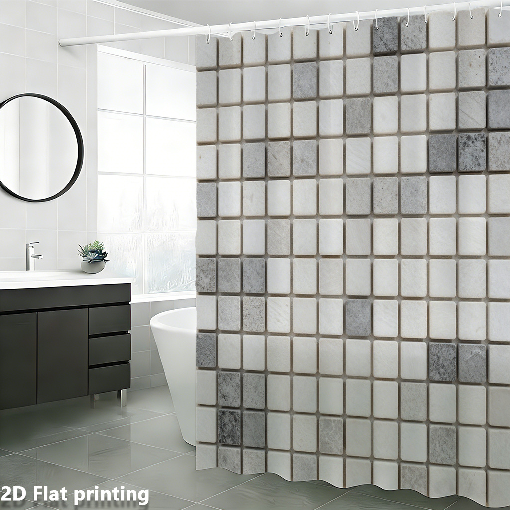 Grote Subway Tile Print Douche - Home Bathroom Tiles Design recensie en prijs