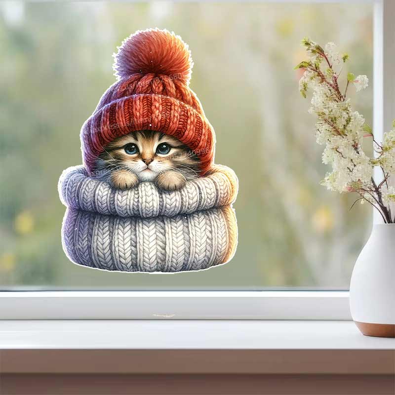 Kerst Kat Muursticker Badkamer - Home Bathroom Tiles Design recensie en prijs