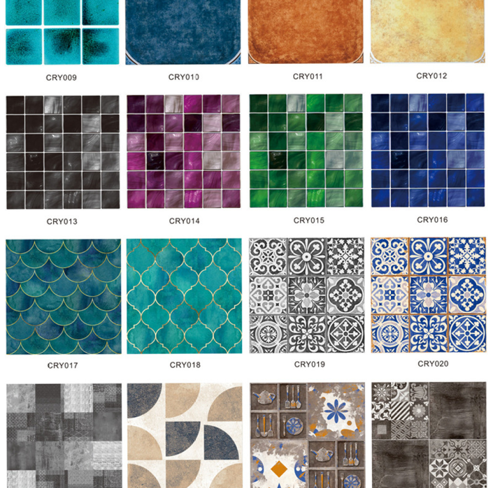 Retro mozaïektegelstickers zel - Home Bathroom Tiles Design recensie en prijs